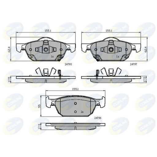 Comline 4 x Front Brake Pad Set CBP32018