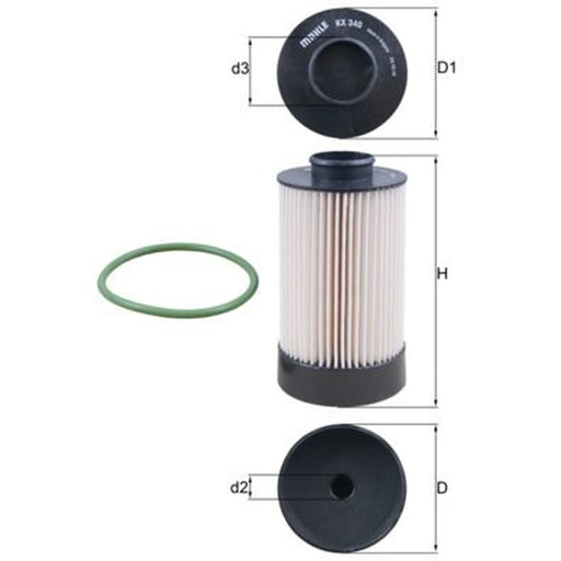 Mahle Fuel Filter Element KX 340D
