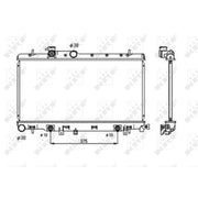 NRF Engine Radiator 53698