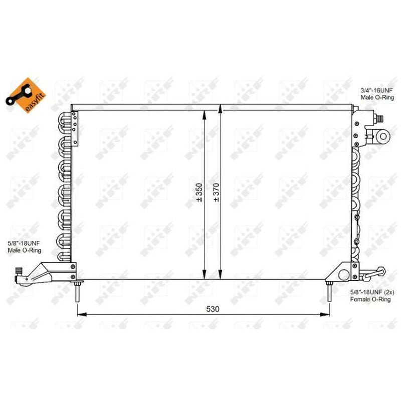NRF Air Conditioning Condenser 35027