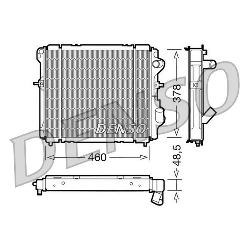 Denso Engine Radiator DRM23007