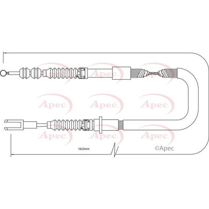 Apec Handbrake Cable Right Rear CAB1430