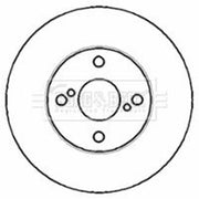 Borg & Beck 2 x Vented Front Brake Discs BBD4379