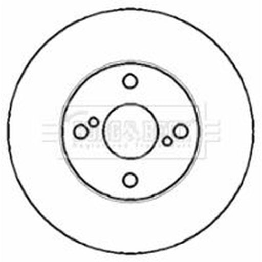 Borg & Beck 2 x Vented Front Brake Discs BBD4379