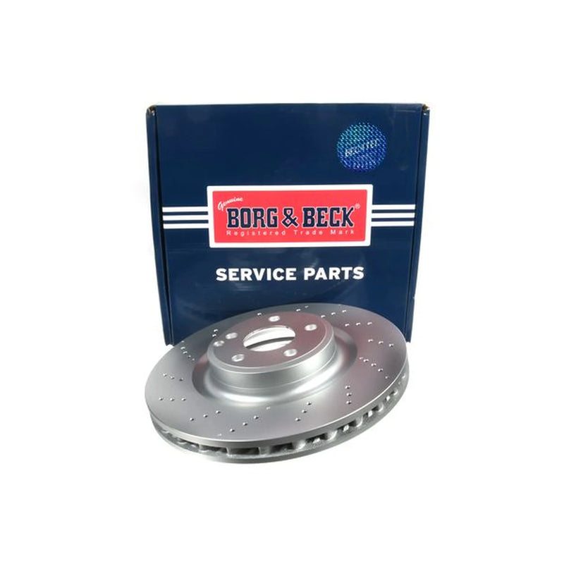 Borg & Beck 2 x Perforated/Vented Front Brake Discs BBD6102S