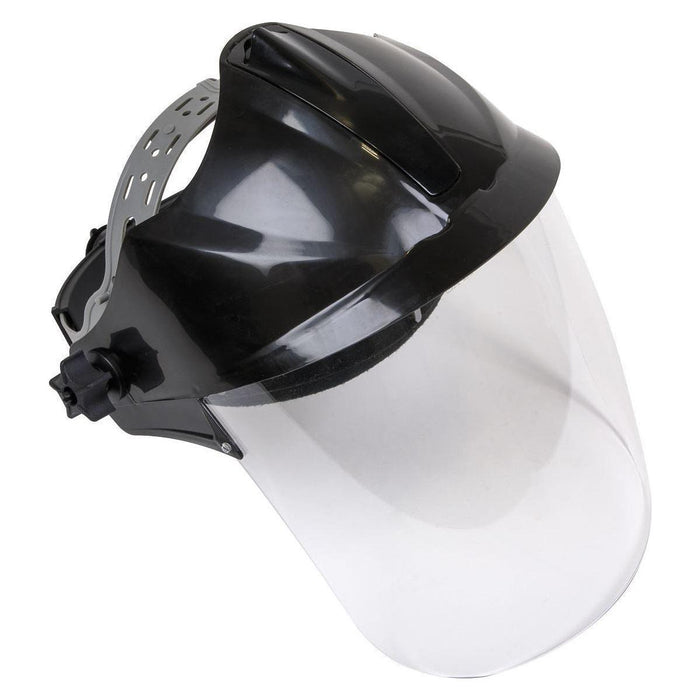 Sealey Deluxe Brow Guard with Aspherical Polycarbonate Full Face Shield SSP78 Sealey  - Town Parts