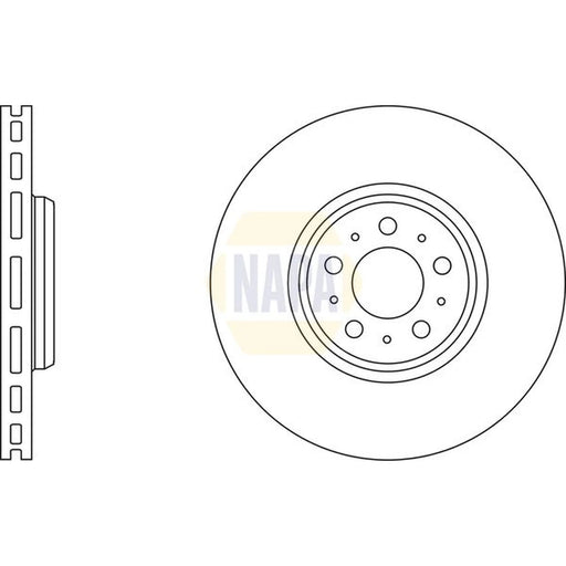 NAPA 2 x Vented Front Brake Discs NBD5140