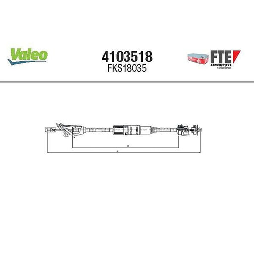 Valeo Clutch Control Cable Pull 4103518