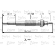 Valeo Diesel Engine Glow Plug 345148