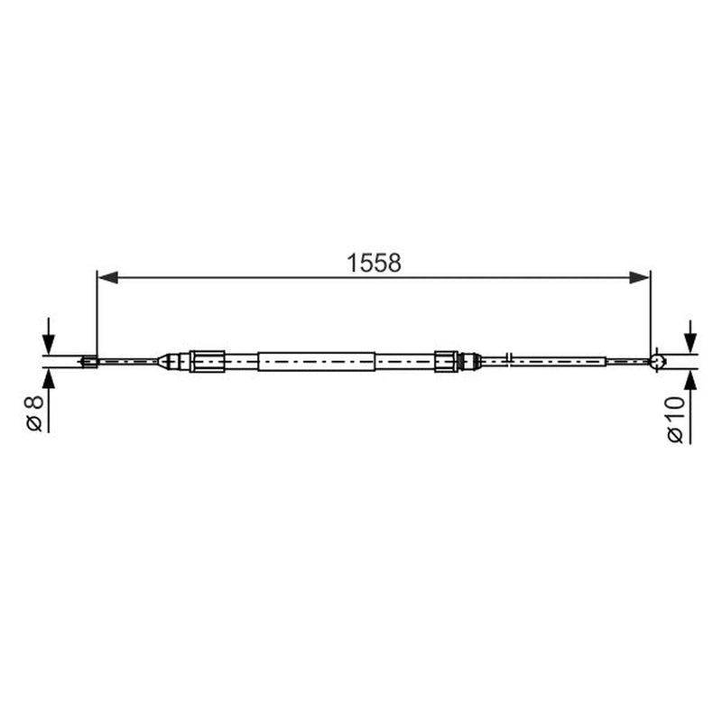 Bosch Handbrake Cable Right Rear 1 987 482 368