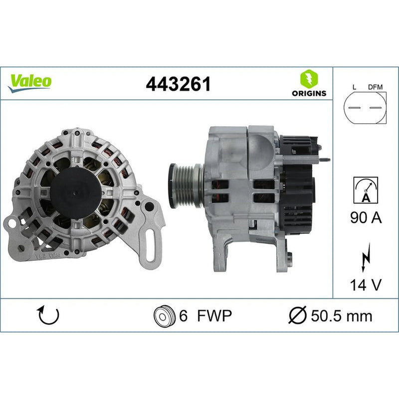 Valeo Car Alternator 12V 443261