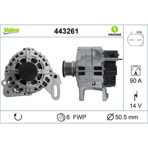 Valeo Car Alternator 12V 443261