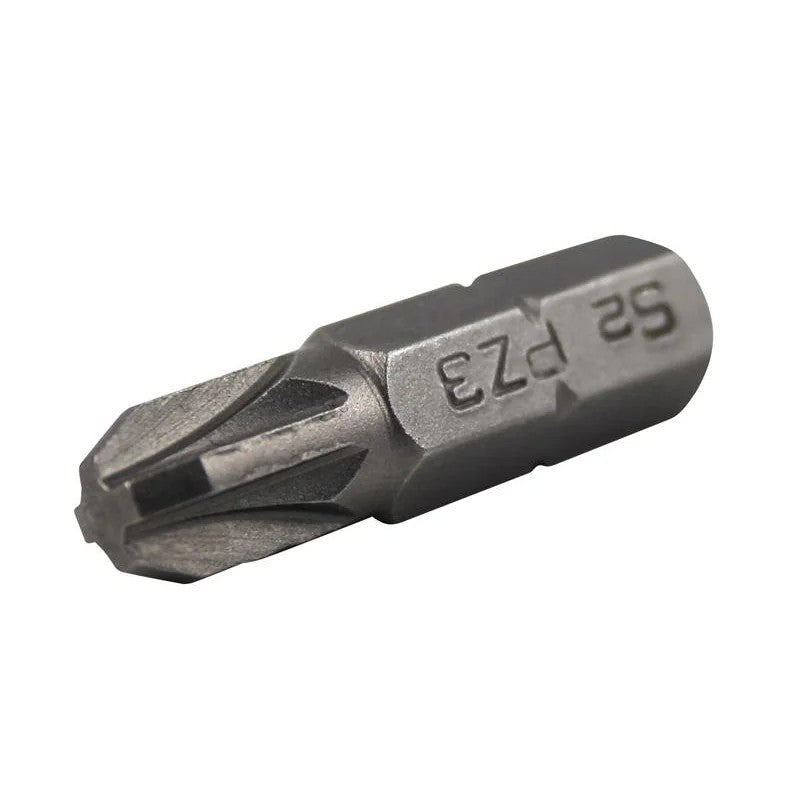 Faithfull Pozi S2 Grade Steel Screwdriver Bits PZ3 x (Pack 3) 25-50mm
