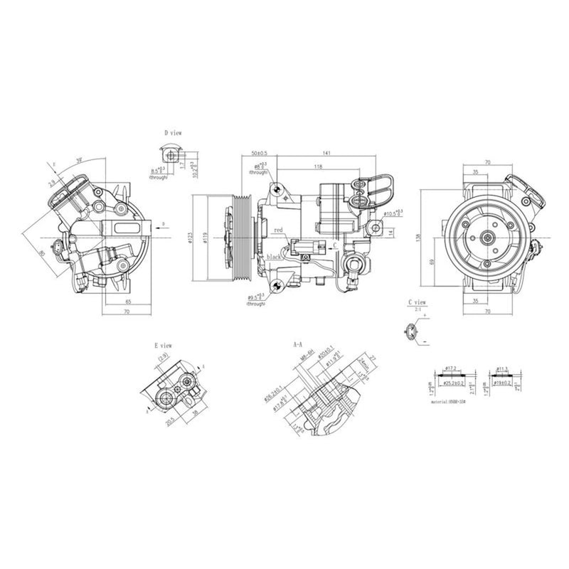 Hella Air Conditioning Compressor 8FK 366 200-431