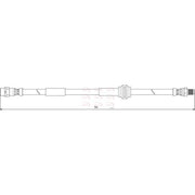Apec Brake Hydraulic Hose Line Front HOS3879