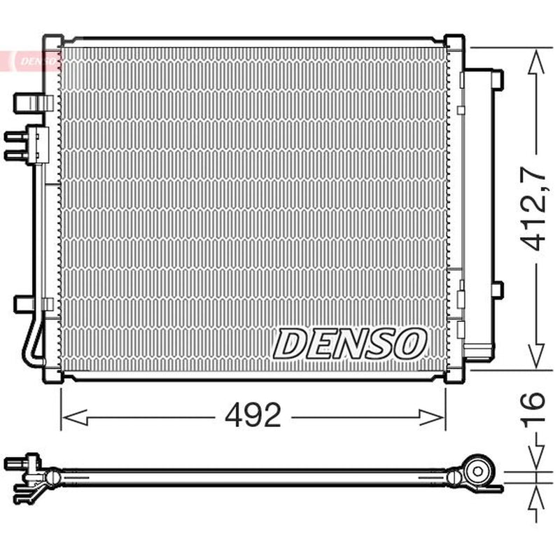 Denso Air Conditioning Condenser DCN43015