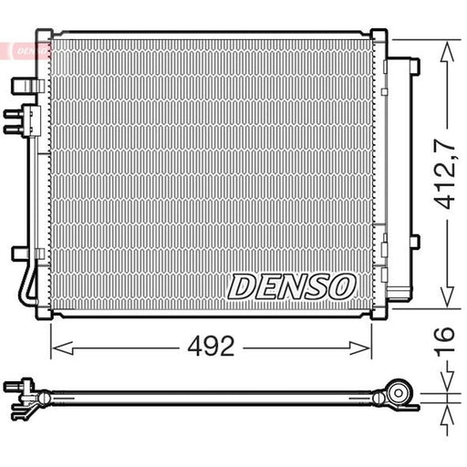Denso Air Conditioning Condenser DCN43015