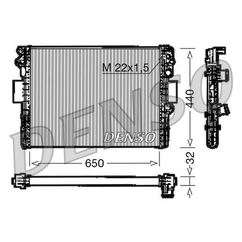 Denso Engine Radiator DRM12005