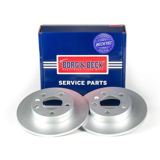 Borg & Beck 2 x Solid Rear Brake Discs BBD4065