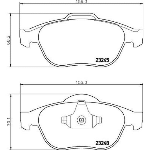 DON Front Brake Pad Set PCP1457