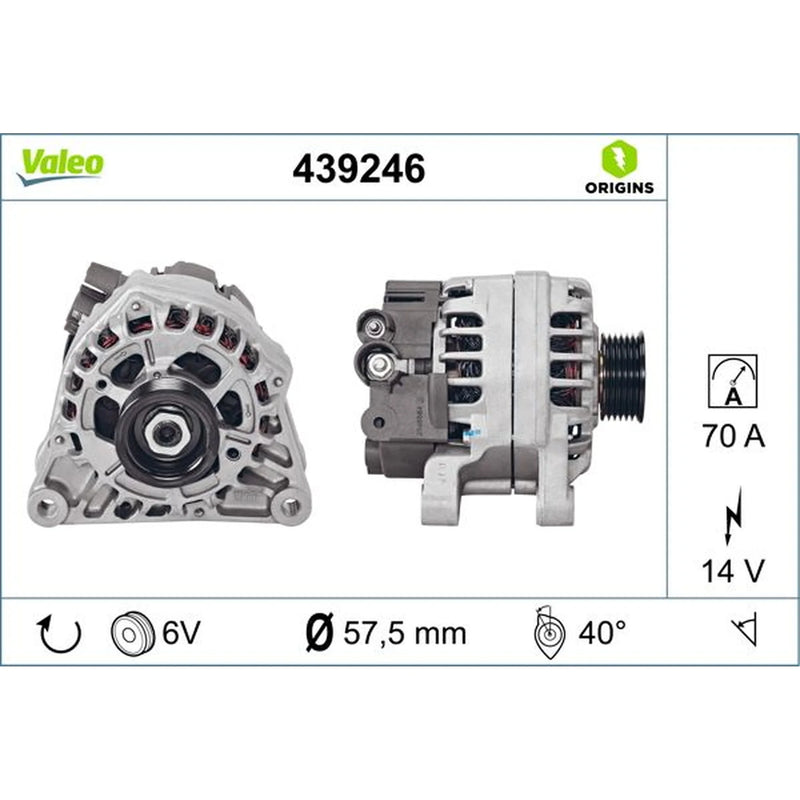 Valeo Car Alternator 12V 439246