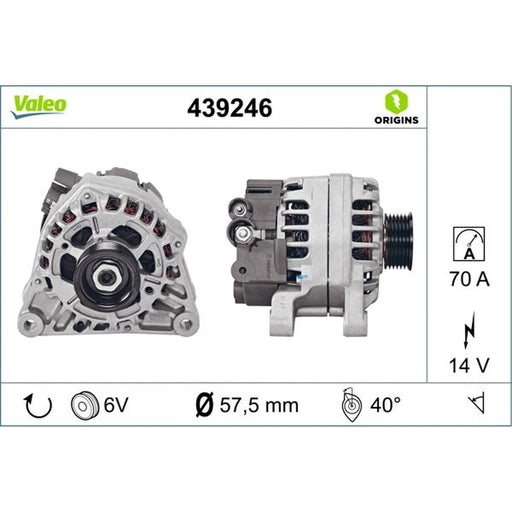 Valeo Car Alternator 12V 439246