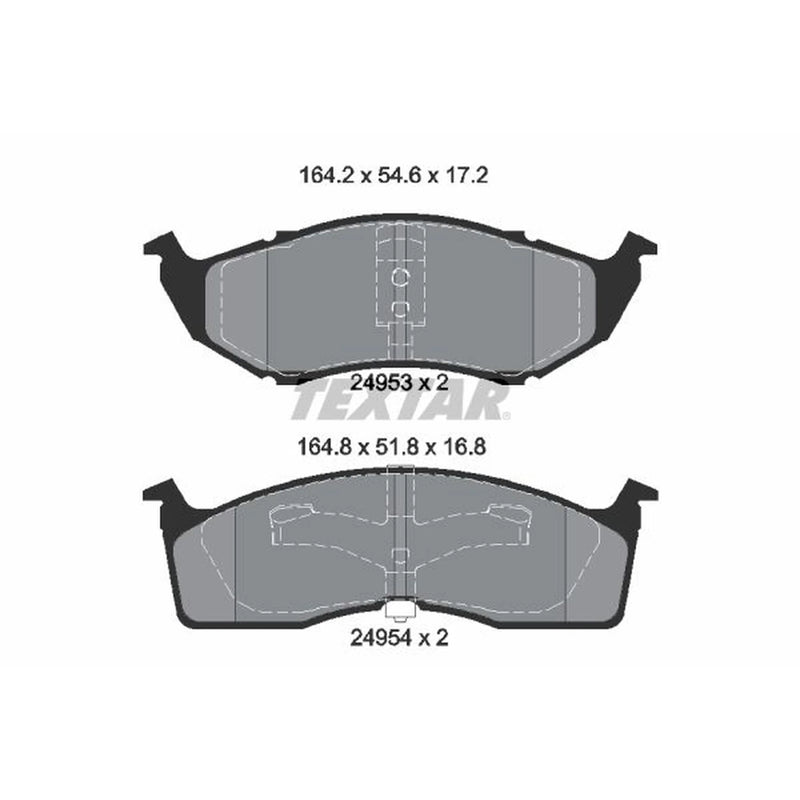Textar Front Brake Pad Set 2495301