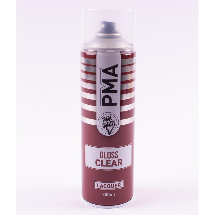 12X PMA Clear Lacquer 500ml Spray Paint Gloss High Coverage Clear Lacquer PMA  - Town Parts