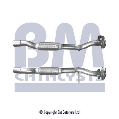 BM Catalysts BM50108 Exhaust Pipe Front Fits Fiat 500 500 C Panda Ford Ka BM - Town Parts
