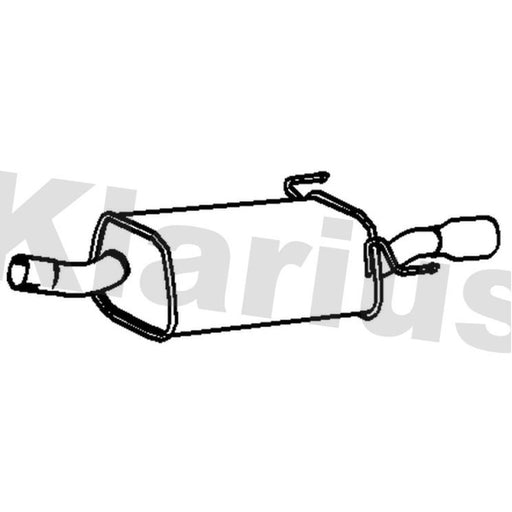 Klarius Box With Tail Pipe Rear GM651V