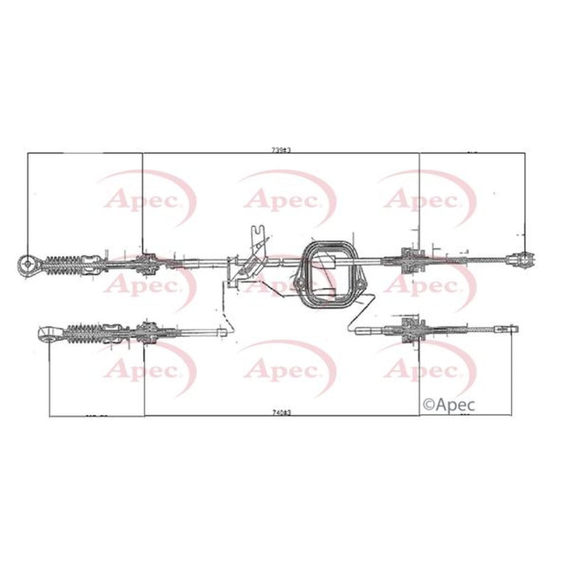 Apec Manual Transmission Cable Pull CAB7015