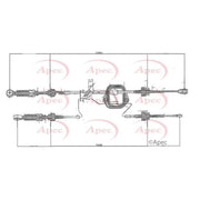 Apec Manual Transmission Cable Pull CAB7015