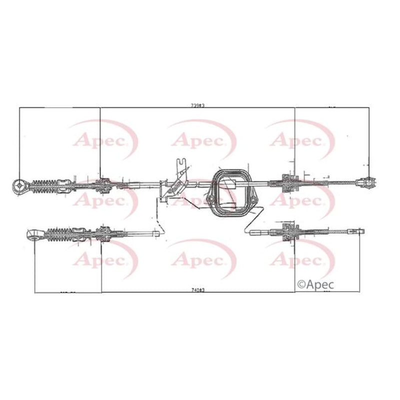 Apec Manual Transmission Cable Pull CAB7015
