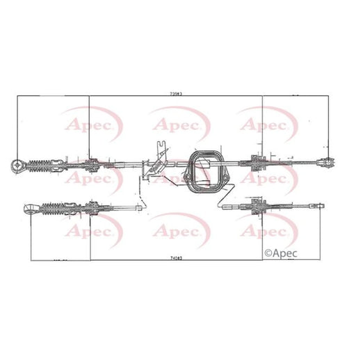 Apec Manual Transmission Cable Pull CAB7015