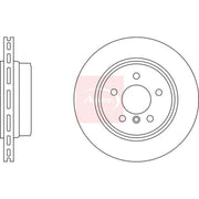Apec 2 x Vented Rear Brake Discs DSK2368