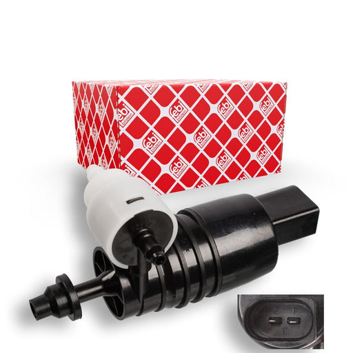 FEBI BILSTEIN 107463 Window Cleaning Washer Fluid Pump Fits BMW 1 Series i3 Mini FEBI - Town Parts