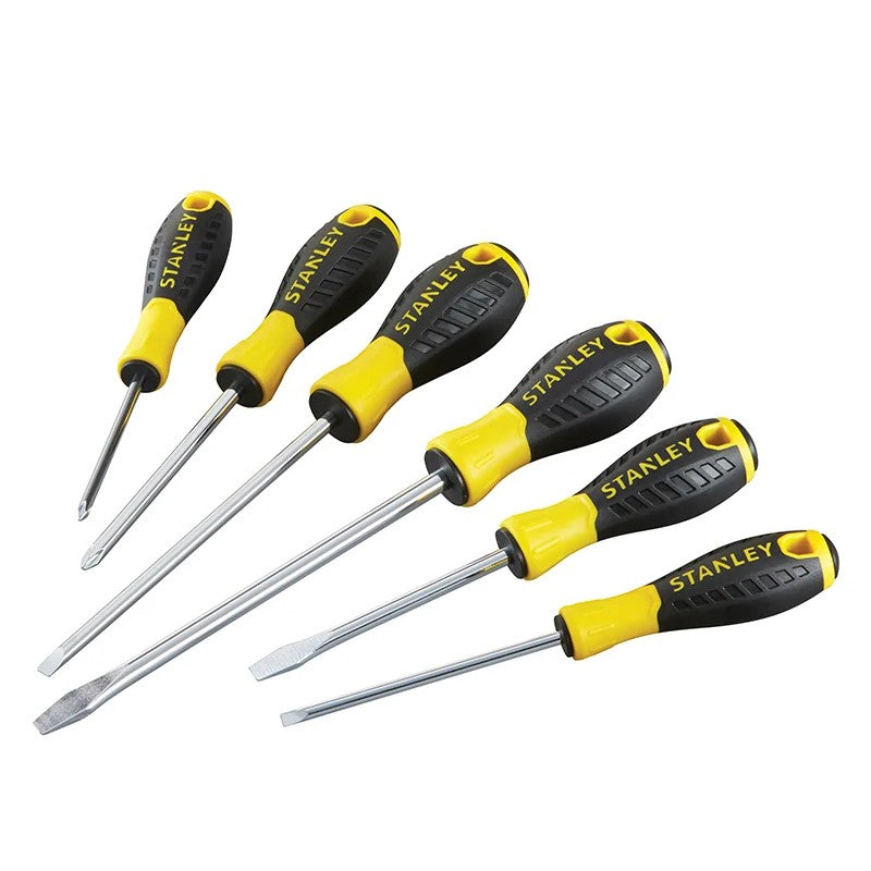 STANLEY® Hand Tools 0-60-209 Essential Screwdriver Set, 6 Piece - STHT0-60209