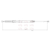 Apec Handbrake Cable Left Rear CAB1594
