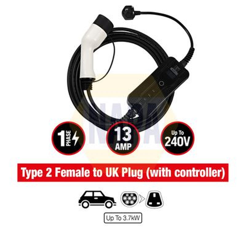 NAPA Electric Vehicle Charging Cable Charging plug type 2 NEC103