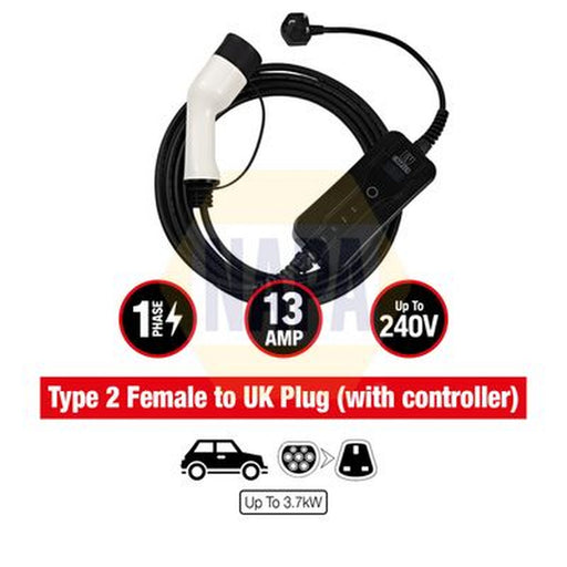 NAPA Electric Vehicle Charging Cable Charging plug type 2 NEC103
