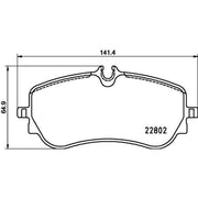 DON Rear Brake Pad Set PCP1768