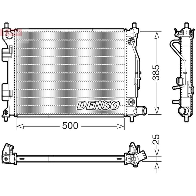 Denso Engine Radiator DRM41033
