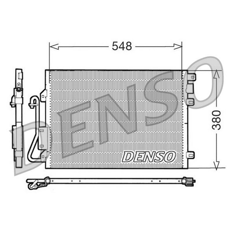 Denso Air Conditioning Condenser DCN23008