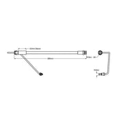 Juratek Brake Hydraulic Hose Line Front Right JBH1507R