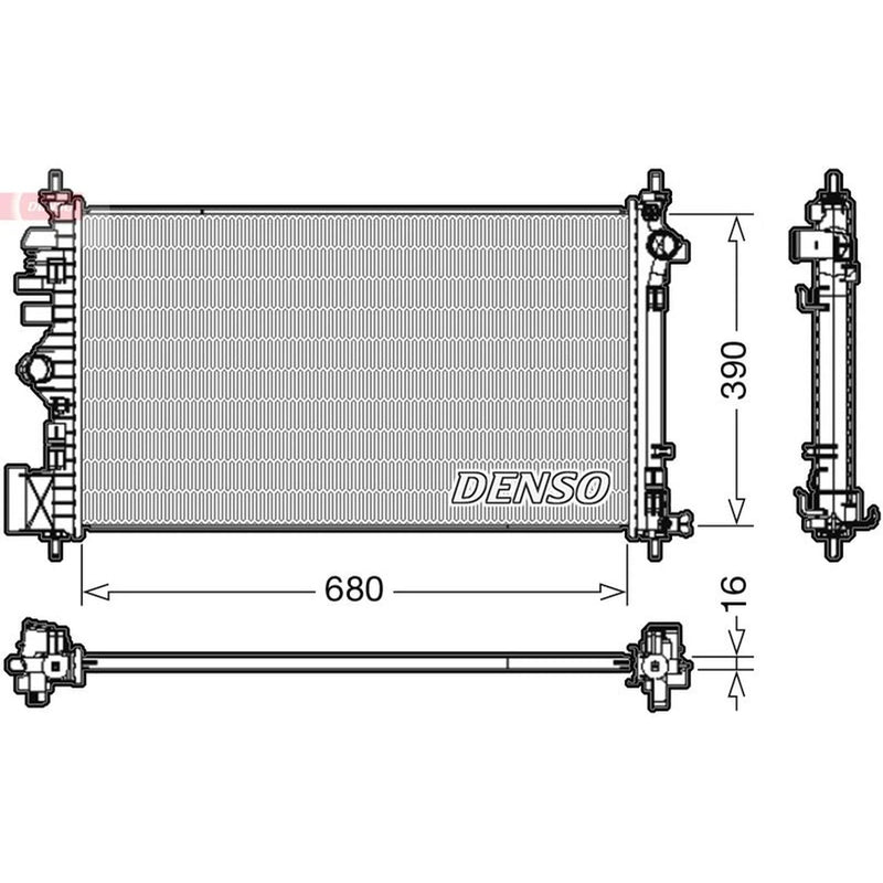 Denso Engine Radiator DRM20111