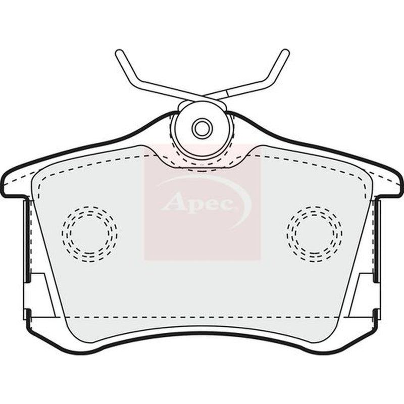 Apec Rear Brake Pad Set PAD1249