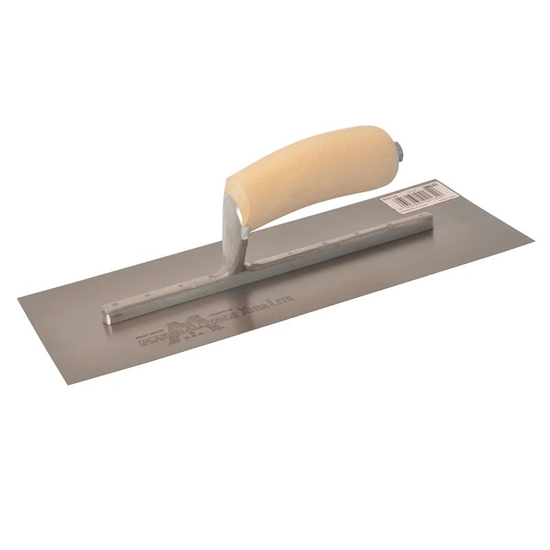 Marshalltown MXS13 Plasterer's Finishing Trowel Wooden Handle 13 x 5in - MXS13