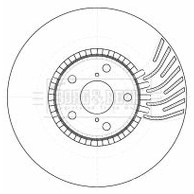Borg & Beck 2 x Vented Front Brake Discs BBD5783S