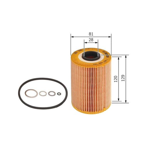 Genuine Bosch Car Oil Filter P9755 Fits Bmw 6 635I Csi - 3.4 - 87-89 1457429755 Bosch  - Town Parts