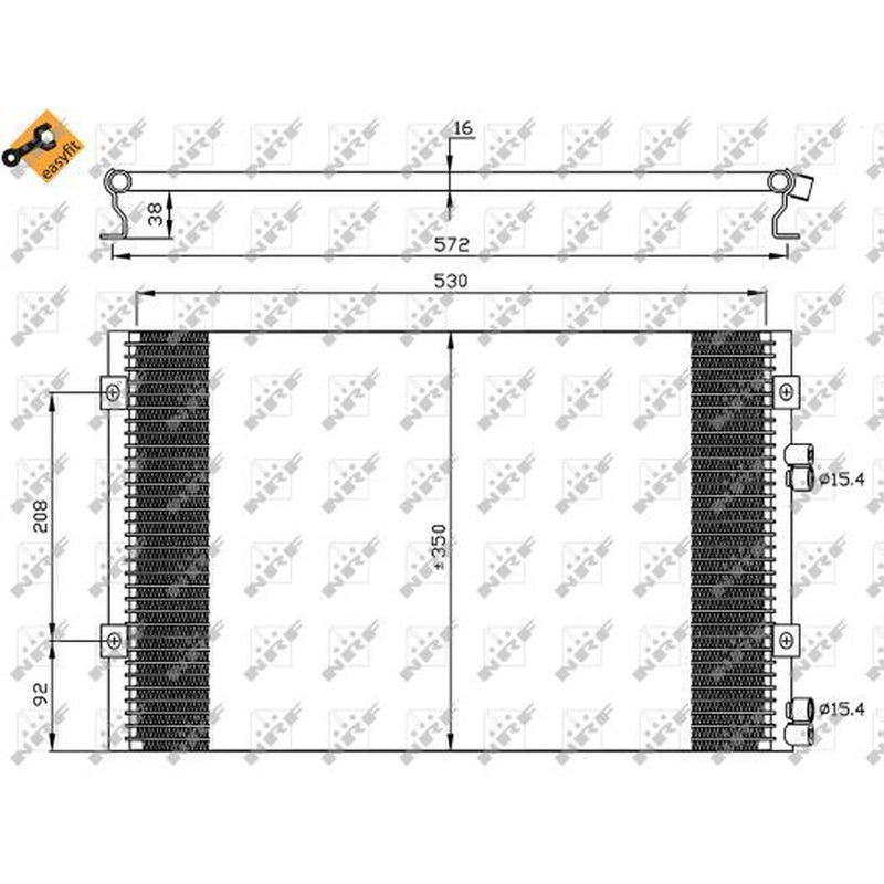 NRF Air Conditioning Condenser 35608